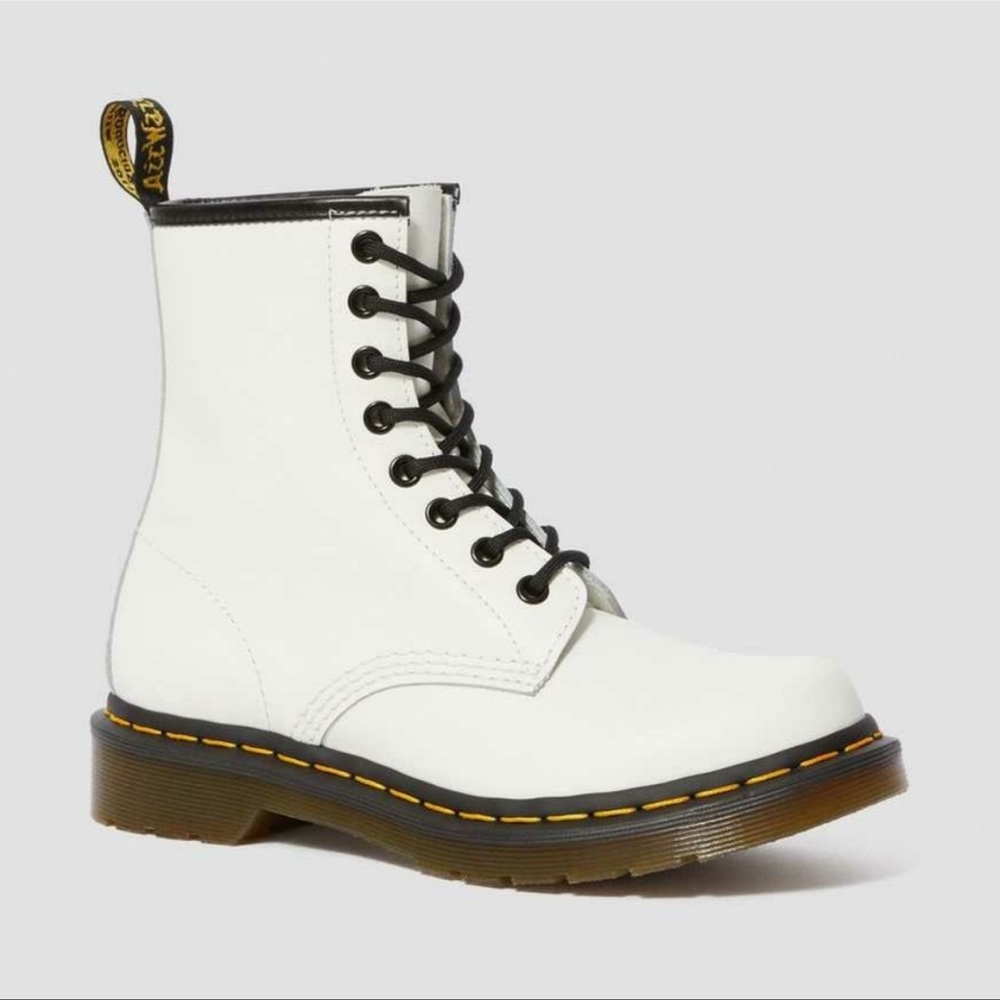 Dr. Martens White Combat Boots